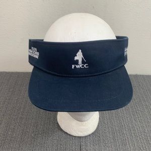 FWCC 2008 High School Invitational Visor Unisex Adjustable Navy Beige Ahead